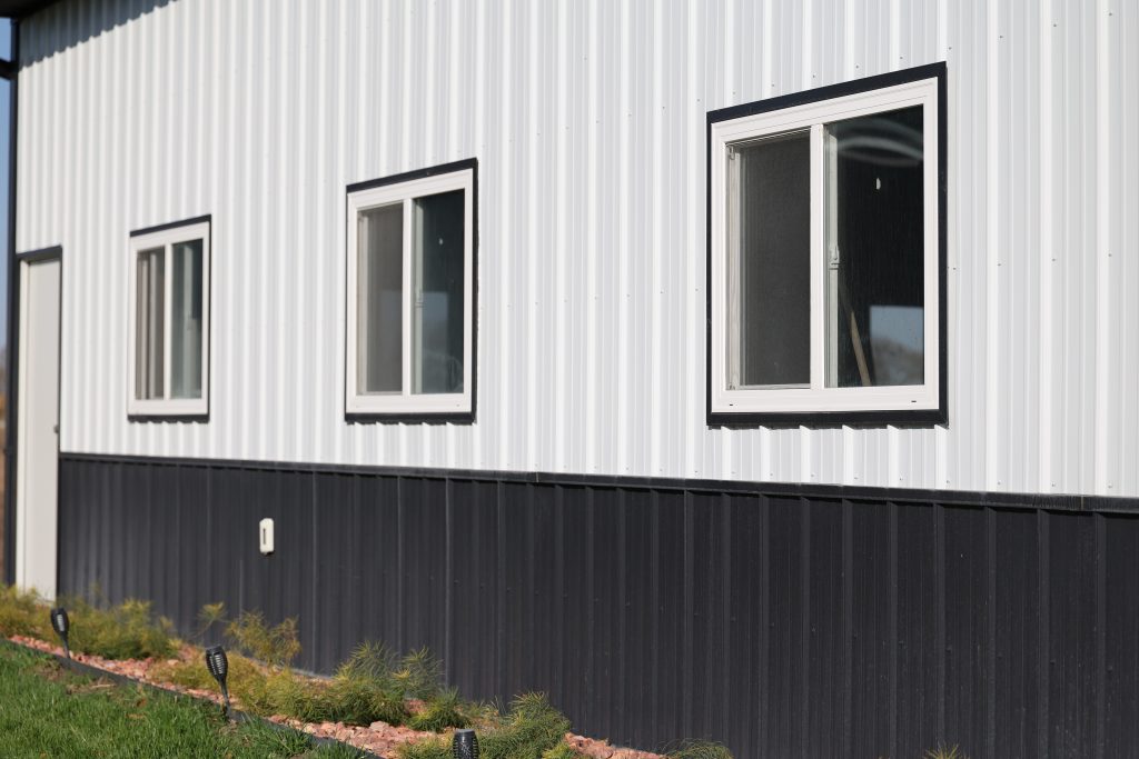 metal siding on a shop